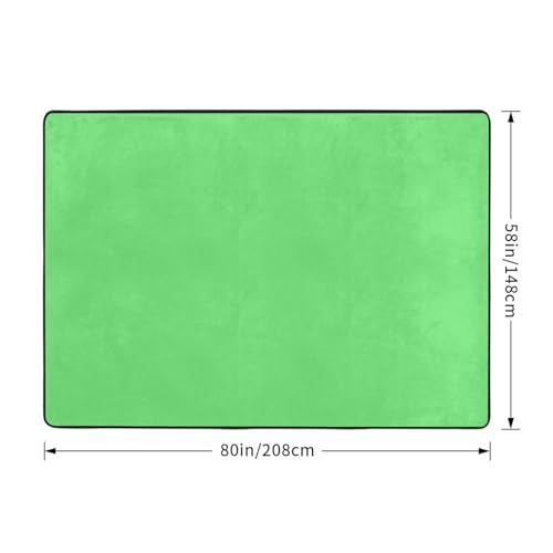 Tapis de salon antidérapant vert clair pour éviter les chutes - 3