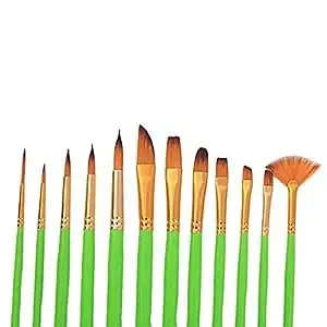 ECLET Art Brush Set for Artists, Painting Brushes Set of 12 Professional Round Pointed Tip Nylon Hair Artist Acrylic Paint Brush for Acrylic/Water Colour/Oil Painting Item 18