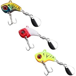 Señuelos Para Pescar Tilapia BCBF 3 Piezas Señuelos De Pesca, Señuelos Artificiales De Mar, Estuche De Pesca Señuelos De Mar para Pescar Todo Tipo De Peces