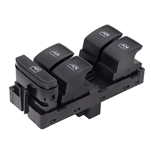 Electric Power Master Window Control Switch Driver Side 5G0959857B For Skoda Superb Octavia VW Golf MK7 Passat Tiguan SEAT Leon (Black)