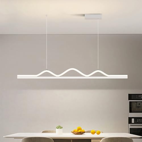 Lampe Suspendue LED MOCHAMIK linéaire blanche 100cm à intensité variable