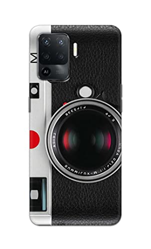 Image of Printed Hard Back Cover Case for Oppo F19 Pro Back Cover (Vintage Camera) -1302
