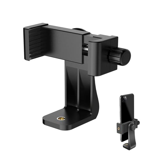 Support et Adaptateur Trépied 360 Degrés Universel pour iPhone et Smartphone Samsung Galaxy Google Nexus, Adapté aux Trépieds, Compatible avec Smartphone...