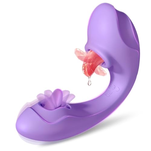 4IN1 G Spot Vibrator Dildo Licking Tongue Sex Toys for Women