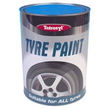 Tetrosyl Black Car Bike Tyre Paint Tin 5 Litre Shine Restore TYM005