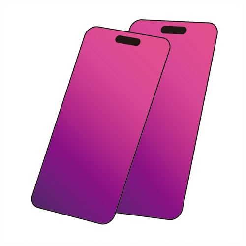 Image of Privacy Screen Protector for iPhone 15 Pro Tempered Glass [2 Pack] Gradient Anti Spy Private Film Accessories Anti Blue Light 9H Hardness Easy Installation Bubble Free Case Friendly [6.1inch]
