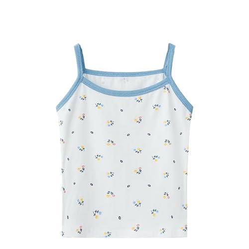 Girls Tank Tops Girls Undershirts, Trendy Ribbed Sleeveless Summer Shirts Kids Tank Tops Dance Clothes for Girls (B, 4-5 Years)
