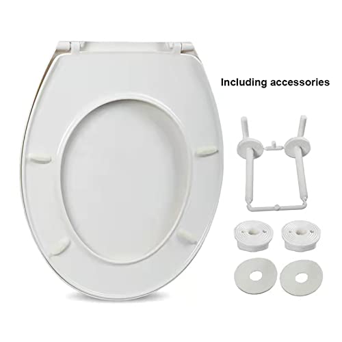 Abattant WC moderne en PP rigide avec accessoires de montage inclus - 7