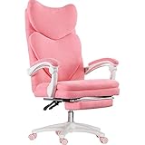 Bürostuhl, Spielstuhl, Spiel-Internet-Café, wettbewerbsfähiger Rennstuhl, Büro-Computerstuhl, Anker-Home-Lounge-Stuhl, Drehstuhl (Farbe: Grau) (Rosa)