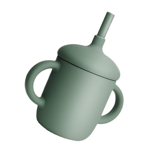 Generisch Taza de paja para niños pequeños | -Vaso de paja El borde del aprendizaje está roscado y la tapa está cerrada para evitar salpicaduras de agua.