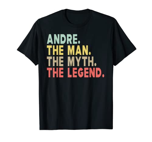 Homme Andre T-shirt personnalisé The Man The Myth The Legend T-Shirt