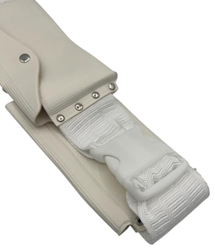Unstitched Ehram Ahram Ihram Belt for Hajj Umrah, Adjustable Waist Belt with Pockets, Premium Materials, White.2