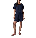 Columbia Women's Trek French Terry Romper, Collegiate Navy, Small