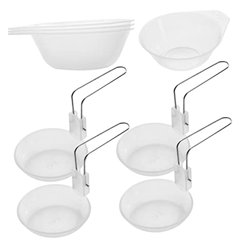 NULYLU Multi-Function Compact Bowls 2pc Portable Soup Spoon Set Large Soup Bowls for Camping BBQ and Outdoor Events