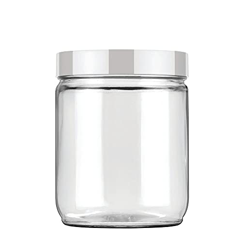 Invicta Kit Pote de Vidro Liso 0,75L Eco Branco