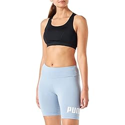 PUMA ESS-Leggings Cortos con Logotipo de 17,78 cm Medias, Lavado Azul, XS para Mujer