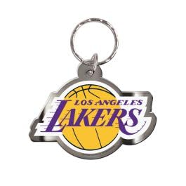 Porte-clés Freeform Los Angeles Lakers WinCraft S72902 en acrylique découpé pour trousseau