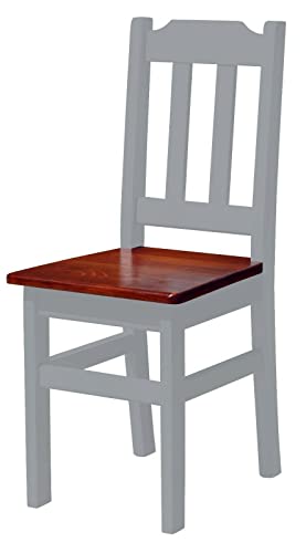 k koma Silla de madera maciza de pino gris -NUEVO silla de restaurante estilo rústico (Calvados)