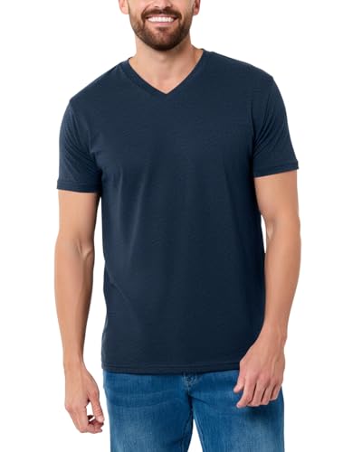 Image of Men's V-Neck T-Shirt Fitted Short Sleeve Soft Cotton Vneck Tees S-2XL