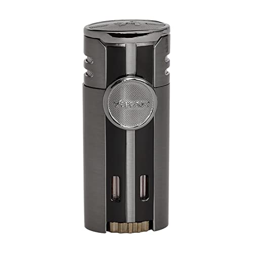 Encendedor Xikar HP4 Quad Flame para cigarros gris oscuro