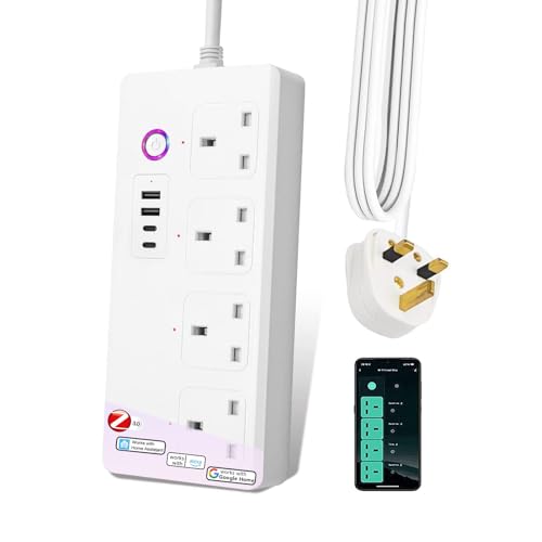 UseeLink Smart Power Strip, Surge Protector, Zigbee Power Strip, USB Power Socket Smart Extension Cord