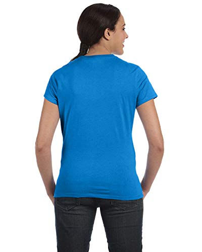 Image of Hanes Women's Perfect-T Crewneck T-Shirt, Lightweight Cotton Short Sleeve Tee for Women