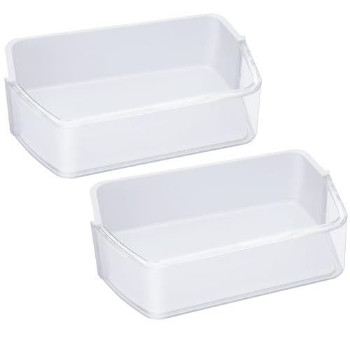 DA97-12657A Refrigerator Replacement Shelves(Left)for Samsung Frigidaire Door Shelf Replacement,Fridge Door Shelf Replacement Parts RF260BEAESR,RF261BEAESR,RF262BEAESR,PS4176661,AP5621270(2 Pack)