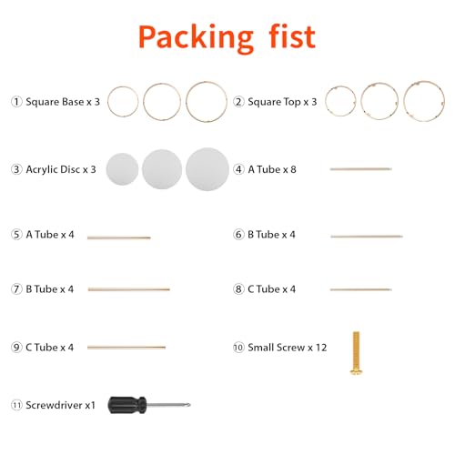 3pcs Gold Metal Cylinder Pedestal Stand, Round Display for Wedding & Party Decor, Cake Plant Vase Stand, Birthday Backdrop Column - Image 6