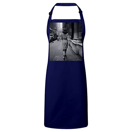 Tablier cuisine premium navy femme au style vintage photo New York 1930