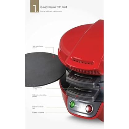 Tumuued Burgerpresse Hamburger Patty Maker Antihaft-Multifunktions-Hamburger-Omelett-Steak-Frühstücks-Sandwich-Maschine EU-Stecker – Bild 7