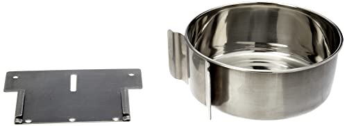 Nobby Edelstahlnapf Befestigung Platte, 15,0 cm, 1,00 ltr.