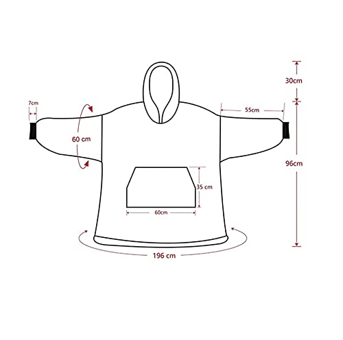 iyoimono Hoodie Decke für Damen Flanell Fleece Pullover Sweatshirt Decke Flauschige Sherpa TV-Decke mit Ärmeln Übergroße Kapuzen Pullover Kuscheldecke Einheitsgröße(Graue Katze)