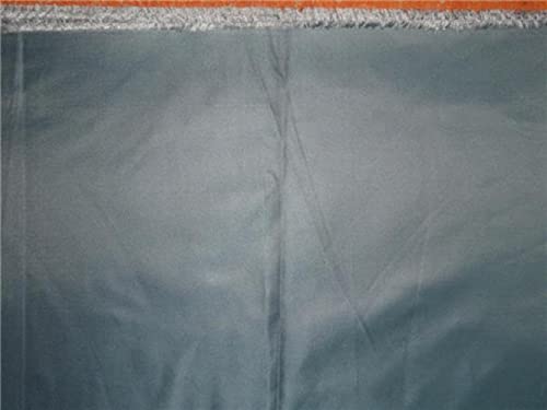Soies Silk Dutchess tissu rigide fluide Cloudy Blue Silver 152 - 2