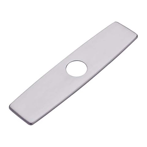 Fapully 10.23'' Kitchen Sink Faucet Hole Cover Deck Plate Escutcheon Brushed Nickel Cover