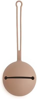 mushie Silicone Pacifier Holder Case (Natural)