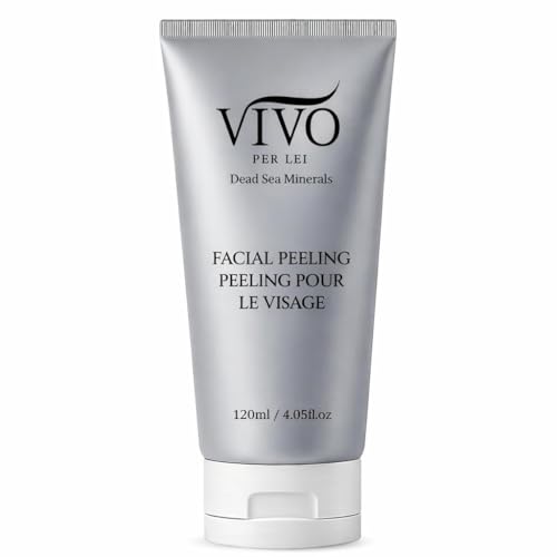 Vivo Per Lei Facial Peeling Gel - Helps Address Dead Skin Buildup - Gentle Exfoliating Gel for Rough, Dry, Sensitive or Mature Skin - Face and Body Scrub - Non Abrasive - 4.05 Fl. Oz.