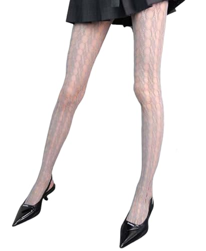 Image of Mrotrida Women's Irregular Spider Web Tights Big Ripped Fishnet Halloween Witch Tights Stockings Gothic Distressed Leggings