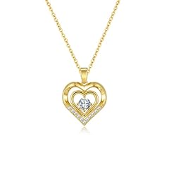 double layered heart necklace