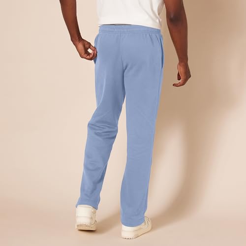 Image of Amazon Essentials Men's Relaxed Straight Leg Fleece Open Bottom Sweatpant (Available in Big & Tall)