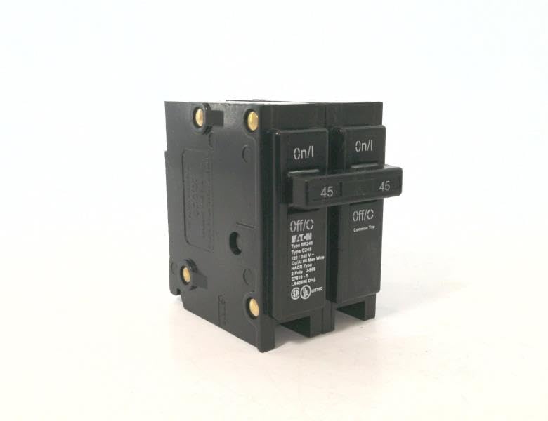 Eaton BR245 Breaker, 45A, 2P, 120/240V, Type BR, 10 kAIC