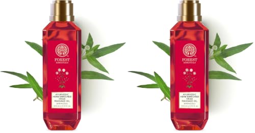 Image of Forest Essentials Head Massage Oil Bhringraj | Ayurvedic Hair Oil for Hair Growth | Strengthens hair & addresses Dandruff (Pack of 2)