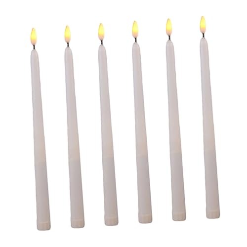 Velas LED electrónicas de 6 piezas parpadeantes para Halloween y Navidad