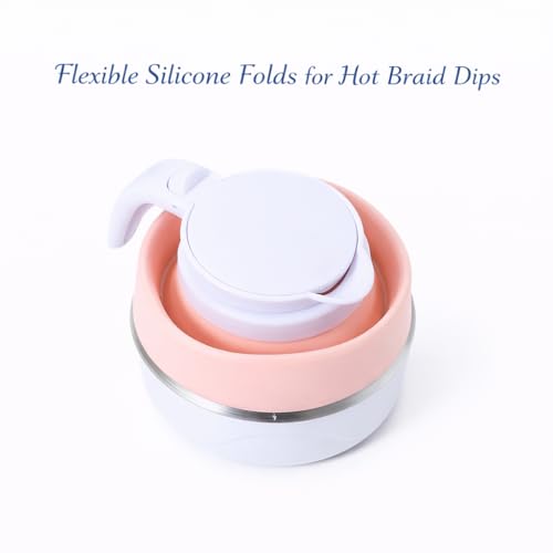 Tetera eléctrica plegable de silicona 1.2L color rosa miniatura 5
