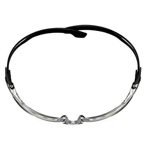3M SecureFit 500 Safety Glasses, Black frame, Anti-Scratch/Anti-Fog, Clear lens, SF501AF-BLK-EU, Black Frame / Clear Lens - Image 4
