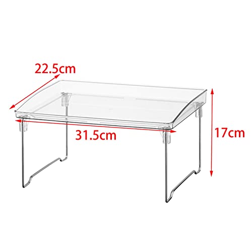 Image of Enakshi Bathroom Countertop Organizer Foldable Rack Clear for Pantry Bedroom Office|Business & Industrial | Office | Office Supplies | Desk Accessories | Desk & Drawer Organizers