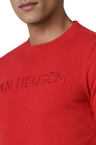 Image of Van Heusen Men's Embroidered Premium Cotton Full Sleeve Regular Fit Sweatshirt | Effortless Styling | Premium Cotton Blend