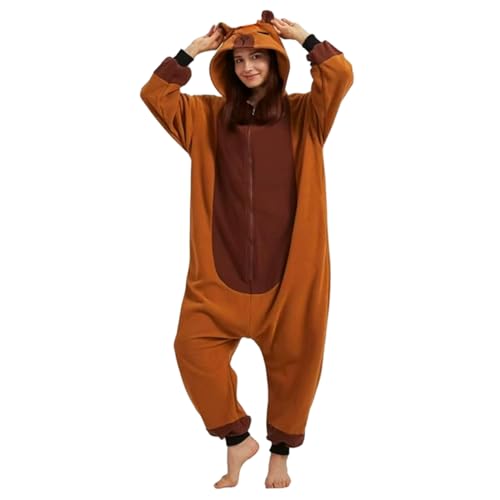 Combinaisons capybara pour dormir à la maison pyjama en peluche douce L