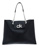 Transportkiste Calvin Klein Damen RE-LOCK Tote, Schwarz, OS