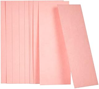 Jacques Herbin - Ref 25600T - Blotter Pad Refill Papers (Pack of 10) - Pink, 240gsm, 4.5 x 12cm in Size - Absorbant & Porous - Suitable For Use With Blotting Pad 25000T