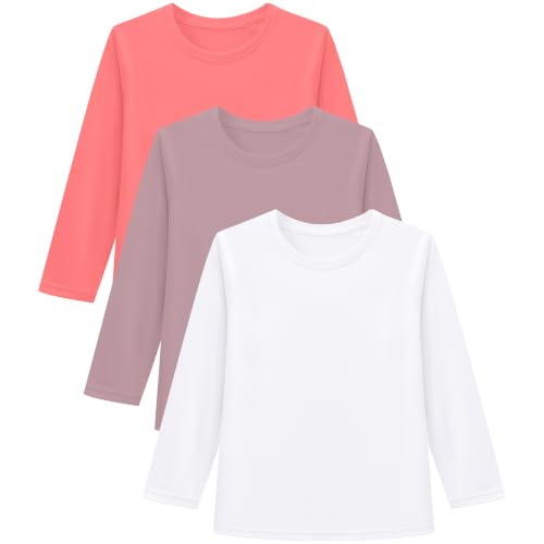 Image of 6M-5T 3-Pack Baby Toddler Rash Guard Swim Shirts UPF 50+ Boys Girls